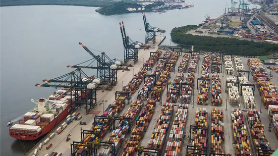 Brasil pode ganhar mercados com tarifaço de Trump - Foto: Divulgação/Porto de Santos