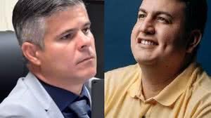 Rogério da Silva (à esquerda), presidente da Câmara Municipal de Rio Largo, e Carlos Gonçalves, prefeito da cidade - Montagem TNH1