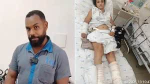 Suspeito de tentar matar esposa é preso; ela pulou de prédio para escapar - Reprodução / Redes sociais