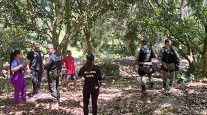 Veja imagens das buscas por adolescente em Garça Torta - Divulgação / SSP-AL