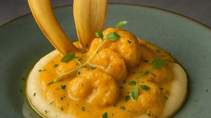 Imagem Bobó de camarão desconstruído do Fateixa é de comer rezando