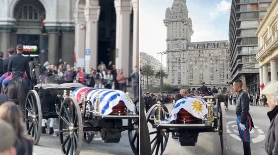Uruguai faz cortejo pelas ruas de Montevidéu para se despedir de Mujica - Reprodução / Instagram @presidenciauruguay