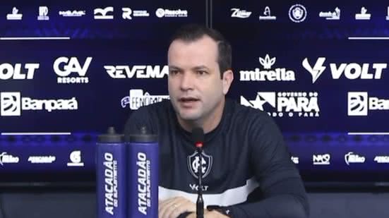 O técnico Daniel Paulista falou sobre o duelo entre CRB e Remo - Reprodução / Remo
