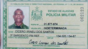 Cícero Irineu morreu após trocar tiros com bandidos - Reprodução