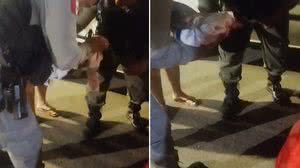 Policiais fazem manobra e ajudam a socorrer recém-nascida que estava engasgada - Reprodução