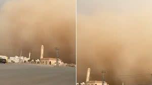 Tempestade de poeira 'engole' cidades em 3 países no Oriente Médio - Reprodução / X