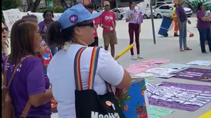 Mobilização foi organizada pela Frente Feminista de Alagoas - Foto: Reprodução