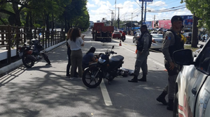 Motociclista não resistiu aos ferimentos e morreu ainda na avenida - Foto: Cortesia ao TNH1