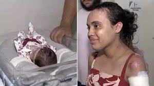 Bebê recebe alta após mãe sobreviver a grave acidente e dar à luz - Reprodução / TV Integração