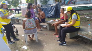 Na Praça Sinimbu, Centro de Maceió, 28 famílias foram encaminhadas para acolhimento e passaram a receber apoio social do Estado - Foto: Agência Alagoas