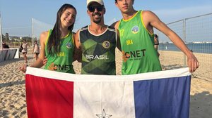 Alagoanos se destacam no Mundial de Handebol de Praia, na Tunísia - Divulgação
