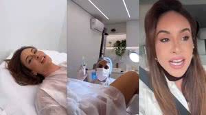 Lica Lopes, mãe da ex-BBB Vanessa Lopes posta em seu Instagram informações do seu dia a dia, e postou imagens do momento da cirurgia chamada de ninfoplastia - Reprodução / Redes sociais