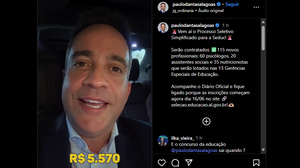 Imagem Governador anuncia seleção para 115 vagas na Educação