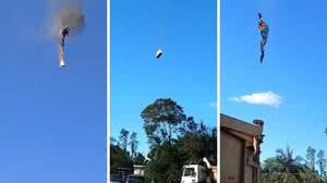 Polícia Civil começa reconstituição de acidente de balão que matou oito pessoas em SC - Reprodução / Redes sociais