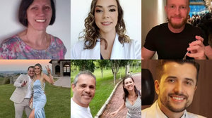 Da esquerda para a direita: Leane Elizabeth Herrmann, Leise Herrmann Parizotto, Leandro Luzzi, Fabio Luiz Izycki, Juliane Jacinta Sawicki, Everaldo da Rocha, Janaina Moreira Soares da Rocha e Andrei Gabriel de Melo - Foto: Reprodução