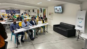 Educadores do Cesmac durante videoconferência com representantes da Universidade de Portugal - Foto: TNH1