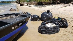 Praia Limpa transforma cenário de praias na Barra de São Miguel - Foto: Assessoria