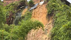 Deslizamento de terra, na comunidade Bolão, na Cambona - Foto: Cortesia ao TNH1/ Defesa Civil de Maceió