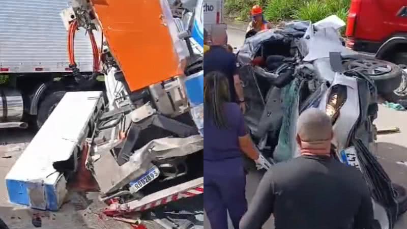 Grave acidente deixa vítimas presas às ferragens em Joaquim Gomes