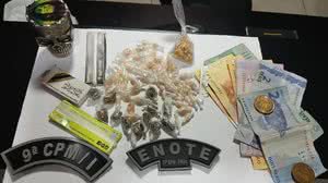 Material apreendido em ação da da 9ª Companhia de Polícia Militar Independente (CPM/I) - Foto: Ascom PM