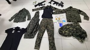 Material foi apreendido na casa de suspeito - Divulgação/PM