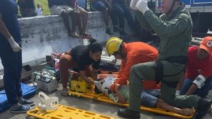 Bombeiros divulgam imagens de resgate no grave acidente em Joaquim Gomes - Divulgação / Corpo de Bombeiros