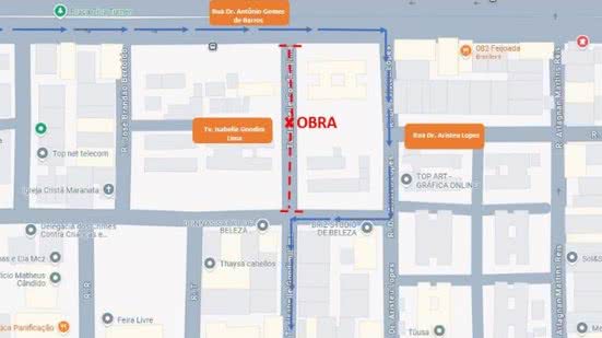 Obra de esgotamento sanitário na Travessa Isabelle Gondim Lima, no bairro Jatiúca - BRK