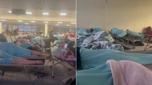 Casal fuma em banheiro de avião, causa pouso de emergência e atraso de 22h - Reprodução