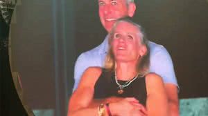 CEO do Astronomer, Andy Byron, e Kristin Cabot durante show do Coldplay - Reprodução / @PopBase no X