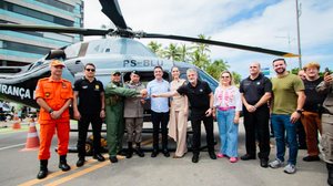 Governador entregou duas novas aeronaves que serão usadas pela SSP - Foto: Pei Fon/Agência Alagoas