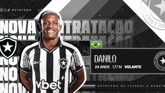 Danilo é o novo reforço do Alvinegro - Divulgação / Botafogo
