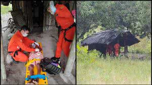 Ferido há 4 dias em cabana na mata, homem é resgatado de helicóptero em Rio Largo - Ascom DEA