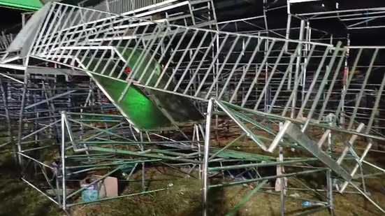 Acidente aconteceu na noite de sábado (19) na Expo Eldorado - Foto: Defesa Civil/SP