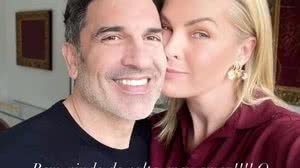 Edu Guedes foi recepcionado pela companheira Ana Hickmann - Reprodução / Instagram