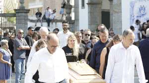 Funeral de Diogo Jota e seu irmão Andre Silva na Igreja Matriz de Gondomar neste sábado, em Gondomar, Portugal - Fotoarena / Folhapress