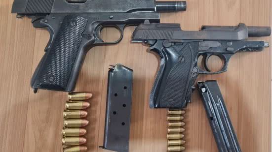 Armas apreendidas na operação - Ascom SSP-AL