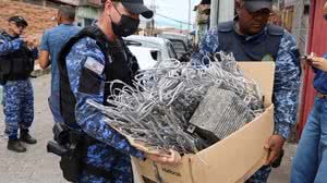 Durante a vistoria, quatro estabelecimentos foram notificados por falta de alvará de funcionamento - Leandro da Silva Jeronimo / Ascom Semsc