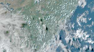 Imagem de satélite disponibilizada pela Semarh nesta quinta-feira, 31 de julho