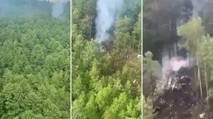 Queda de avião soviético apelidado de 'trator voador' na Rússia mata todas as 48 pessoas a bordo - Reprodução / Redes sociais