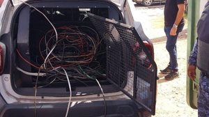 Operação aprendeu, em ferro-velho, cabos que haviam sido roubados em Maceió - Foto: Ascom Ilumina