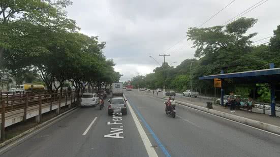 Parto aconteceu nas proximidades do Ibama, na Gruta de Lourdes - Google Street View