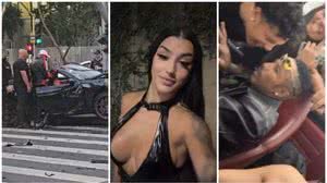 Bia Miranda e namorado se envolvem em acidente de trânsito - Reprodução / Redes sociais