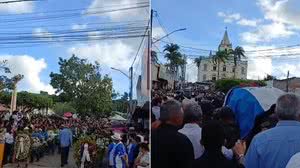 Quebrangulo se despede do ex-prefeito Marcelo Lima sob comoção e cortejo pela cidade - Reprodução / Redes sociais