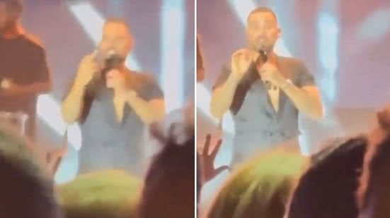 Diogo Nogueira perde paciência e xinga torcedores do Atlético-MG durante show - Reprodução / X