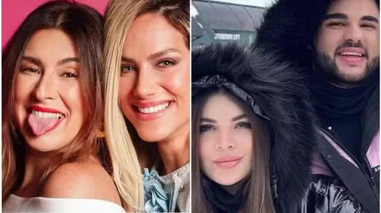 Fernanda Paes Leme e Giovanna Ewbank; GKay e Lucas Guedez - Reprodução/Redes sociais