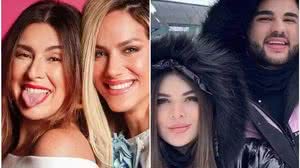 Fernanda Paes Leme e Giovanna Ewbank; GKay e Lucas Guedez - Reprodução/Redes sociais