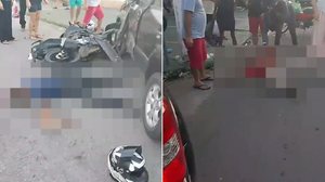 Homem morre e outro fica gravemente ferido em acidente entre carro e motocicleta na Jatiúca - Reprodução / Redes sociais