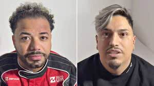 O influenciador Hytalo Santos e seu marido, Israel Natan Vicente, presos no último dia 15 - Reprodução / Polícia Civil