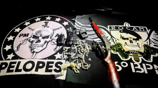 Todo o material foi encaminhado à Polícia Civil, no Centro Integrado de Segurança Pública (Cisp), em Matriz de Camaragibe - Foto: Cortesia/PM