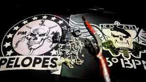 Todo o material foi encaminhado à Polícia Civil, no Centro Integrado de Segurança Pública (Cisp), em Matriz de Camaragibe - Foto: Cortesia/PM